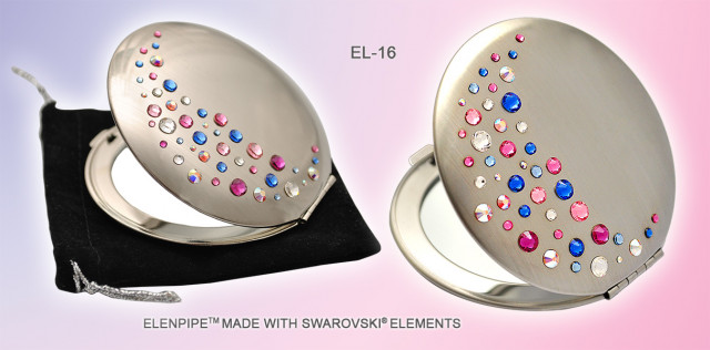 Taschenspiegel Serie EL-16 ELENPIPE MADE WITH SWAROVSKI  ELEMENTS - Wellness Gesundheit - Przemysl