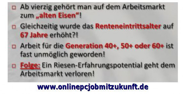 Alter unwichtig!! gesundheitsbewußte Menschen mit Lebenserfahrung für Homeoffice - Stellenmarkt - Münster