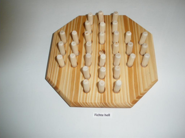 Steckspiel Solitär , aus Holz, Denkspiel - Hobby Spiele - Haselünne