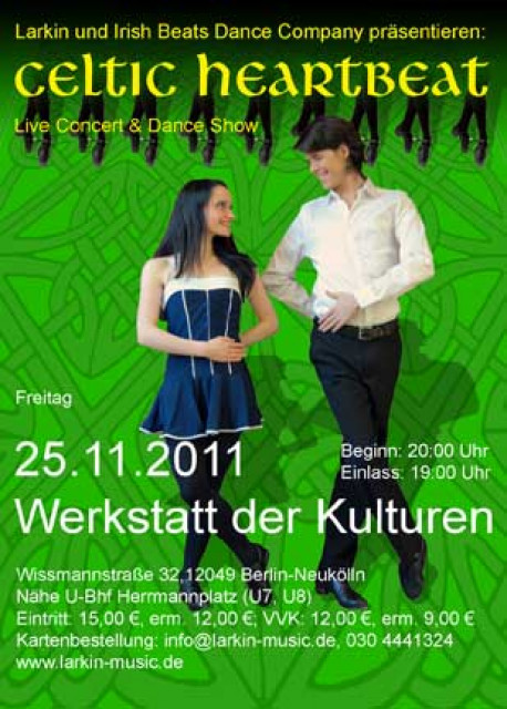 Celtic Dance Show  Celtic Heartbeat  mit Live Musik von Larkin - Veranstaltungen Termine - Berlin