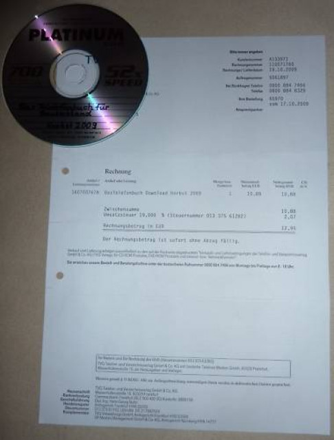 Das Telefonbuch für Deutschland - Herbst 2009 & Rückwärtssuche - Computer - Greußen