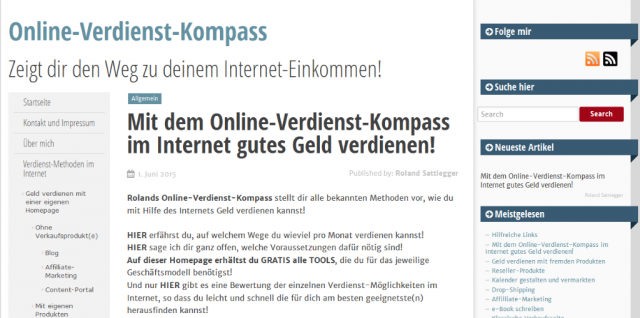 Endlich eine Entscheidungshilfe bei den Verdienstmöglichkeiten im Internet! - Promotion Pressemitteilungen - Unterweitersdorf