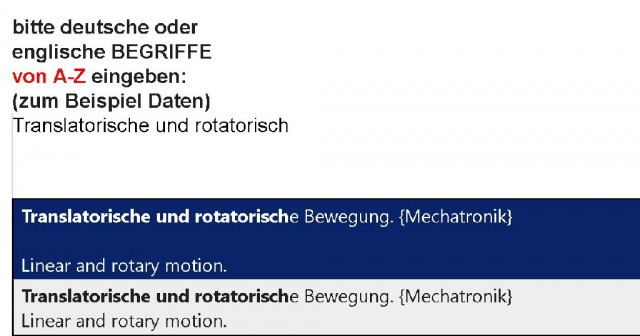 Wunsch: Saetze-Uebersetzer (Texte) + Technisches Woerterbuch Mechatronik als CD- - Lernen Lehren Lesen - Seligenstadt