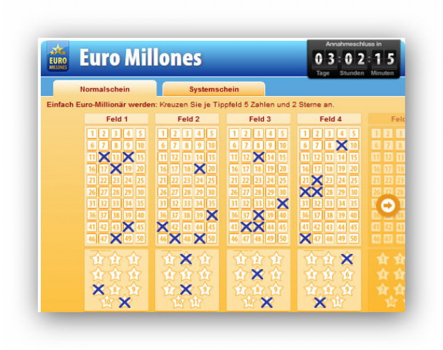 EuroMillions 4 x gratis spielen Jackpot bis 190 Mio - Sonstige Anzeigen - Berlin