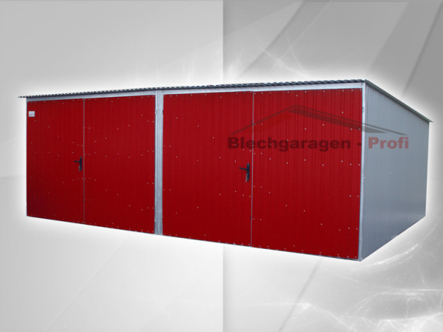 Doppel-Metallgarage Doppelgarage Metallgaragen Lager 6 x 5 Halle - Immobilien - Stadhagen