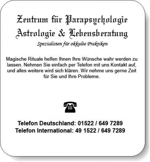 Sehr erfolgreiche Partnerrückführung & Liebesmagie   Parapsychologen helfen  - Dienstleistungen Business Gewerbe - Berlin