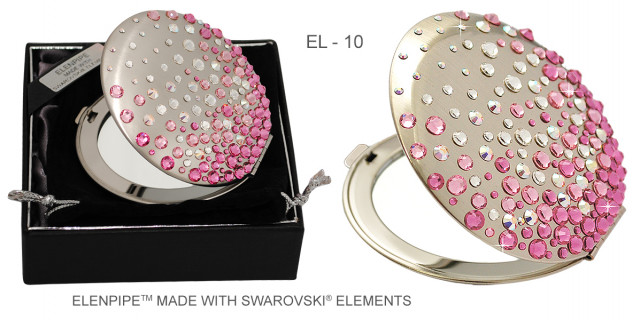 Taschenspiegel EL-10 ELENPIPE MADE WITH SWAROVSKI  ELEMENTS - Kleidung Schmuck Accessoires - Przemysl