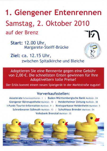 Werbeagentur sucht Entenpaten - Kommunikation - giengen